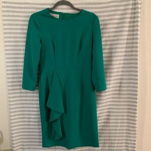 Donna Morgan green 3/4 sleeve Dress